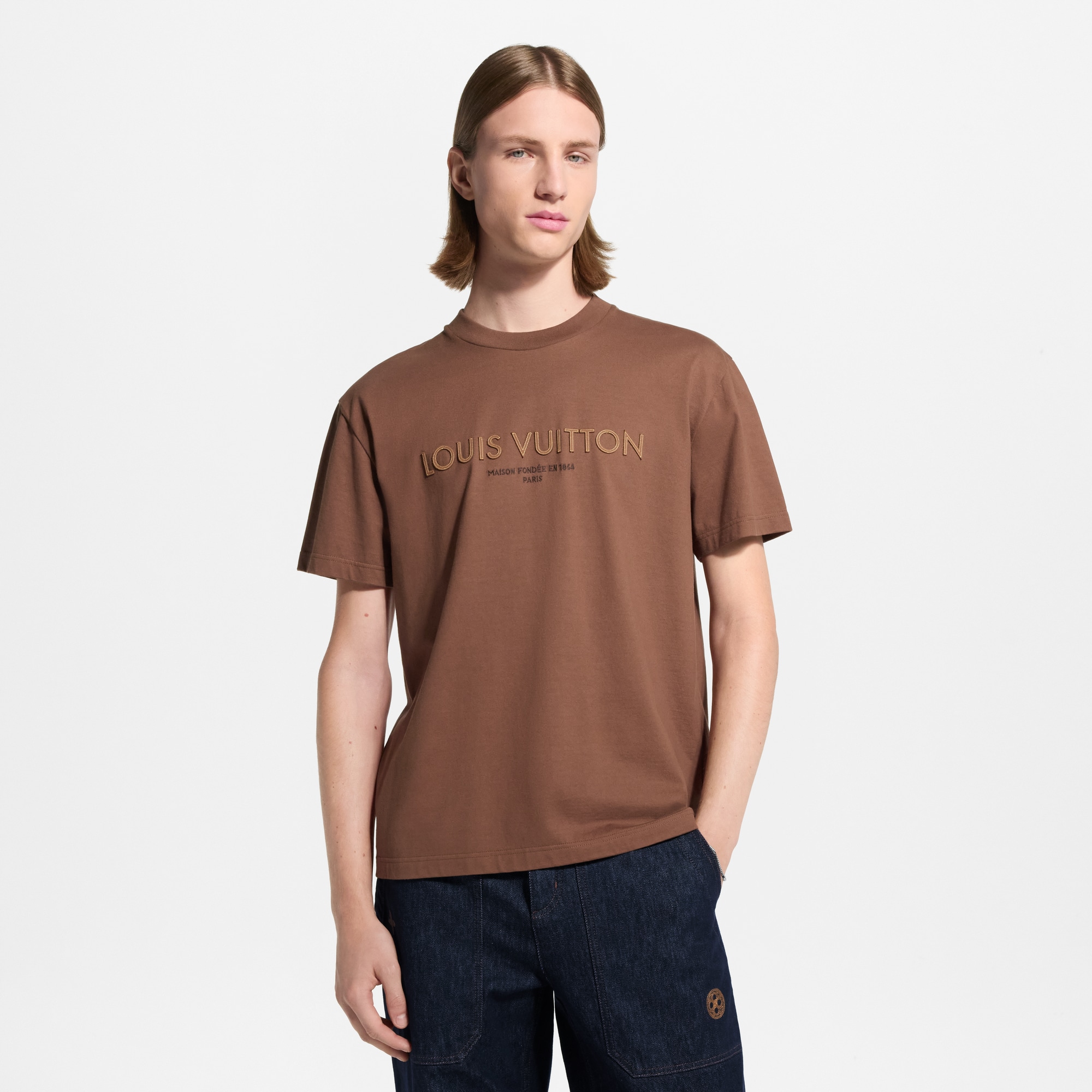 Embroidered Signature T-Shirt - Ready-to-Wear 1AKM47 | LOUIS VUITTON